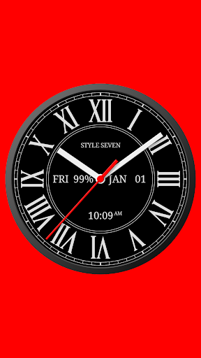 Roman Analog Clock-7 - عکس برنامه موبایلی اندروید