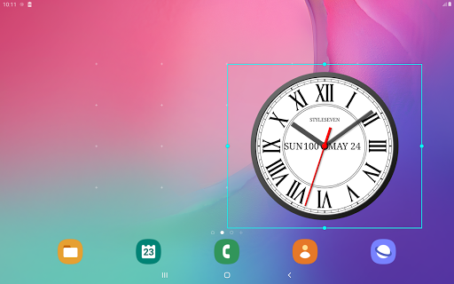 Roman Analog Clock-۷ - عکس برنامه موبایلی اندروید