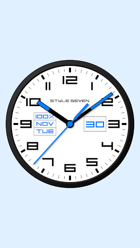 Square Analog Clock-7 - Image screenshot of android app