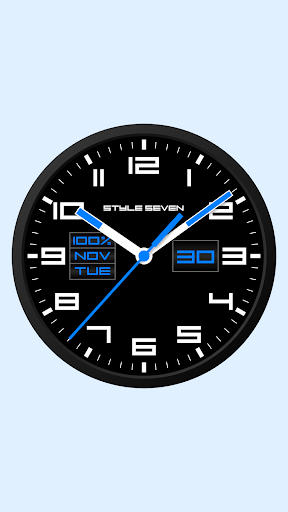 Square Analog Clock-7 - Image screenshot of android app