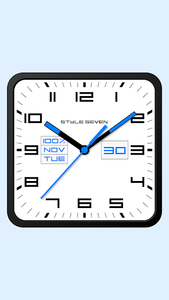 Square Analog Clock-7 - عکس برنامه موبایلی اندروید