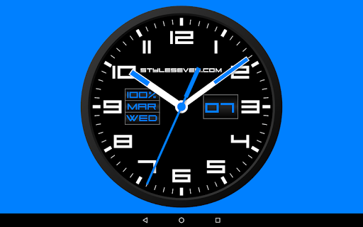 Square Analog Clock-7 - Image screenshot of android app