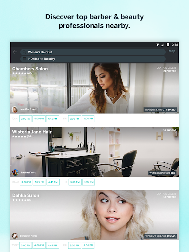 StyleSeat: Book Hair & Beauty - عکس برنامه موبایلی اندروید