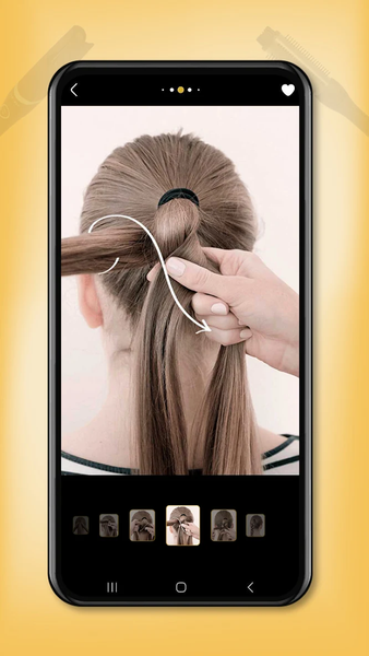 Girls Hairstyles step by step - Image screenshot of android app