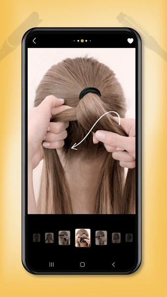 Girls Hairstyles step by step - Image screenshot of android app