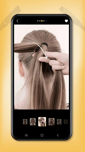 Girls Hairstyles step by step - Image screenshot of android app