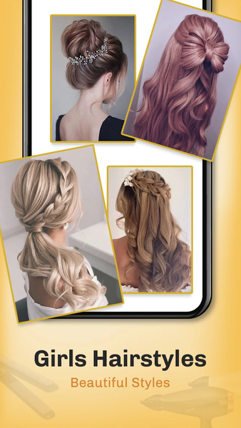 Girls Hairstyles step by step - Image screenshot of android app