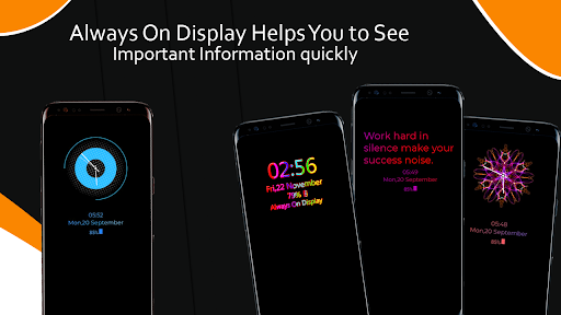Always on display clock widget - Image screenshot of android app