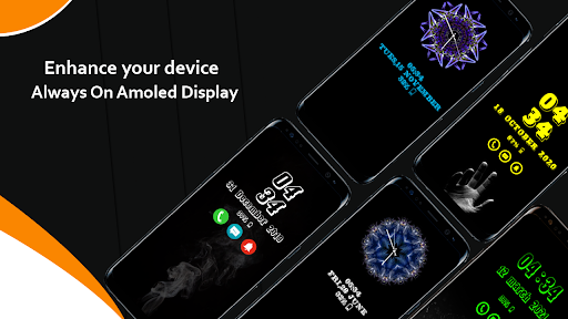 Always on display clock widget - Image screenshot of android app