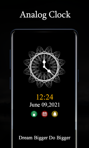 Always on display clock widget - Image screenshot of android app