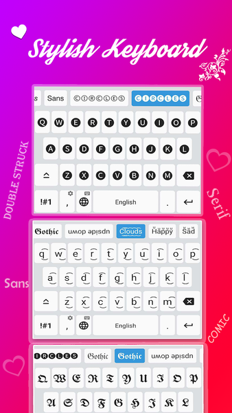 Stylish Text Font Keyboard - عکس برنامه موبایلی اندروید
