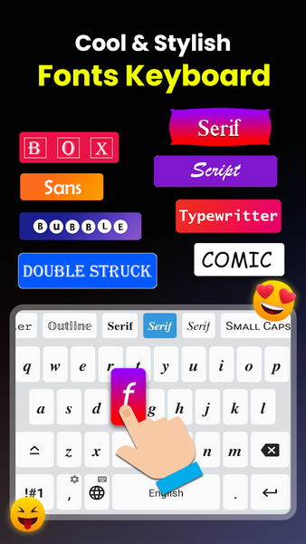 Stylish Text Font Keyboard - عکس برنامه موبایلی اندروید