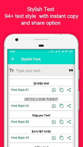 Stylish Fonts - عکس برنامه موبایلی اندروید