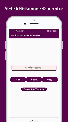 Nickname Generator : For Gamer - Image screenshot of android app