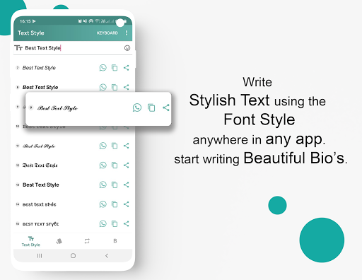 Stylish Text - Font Keyboard - Image screenshot of android app