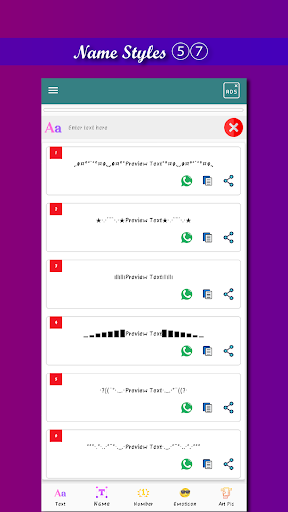 Stylish Text - Image screenshot of android app