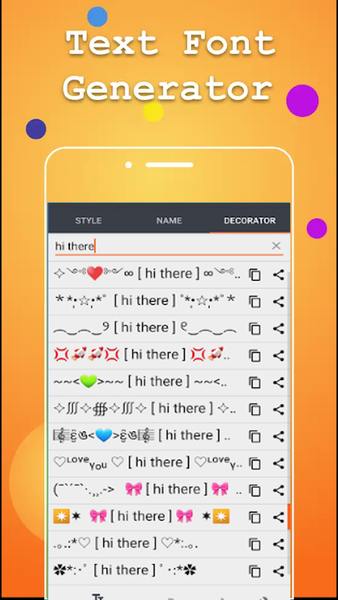 Fancy text cool fonts nickname - عکس برنامه موبایلی اندروید