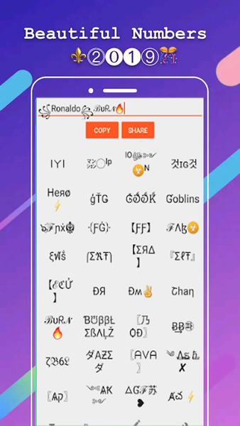 Fancy text cool fonts nickname - عکس برنامه موبایلی اندروید