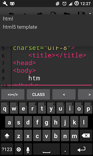 Text Html Code Editor - Image screenshot of android app