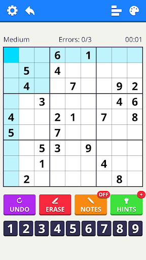 Sudoku Levels: Daily Puzzles - Gameplay image of android game