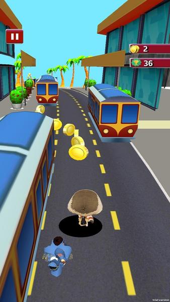 دونده قطار مترو - Gameplay image of android game
