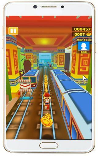 Subway Train Rush Juliya 3D 2020 - Gameplay image of android game