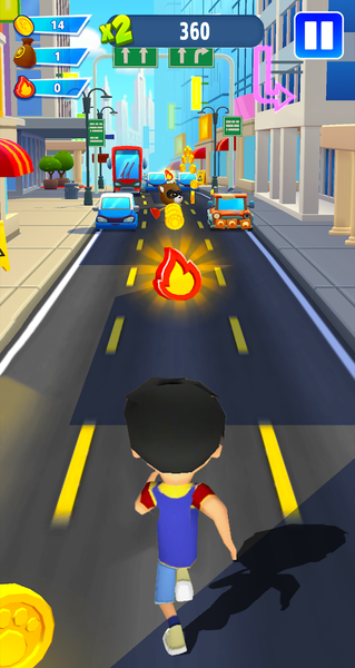 Super Vir The Robot Run Game - Gameplay image of android game