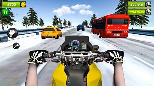 Bike Racing bike game ۳d- Bike Traffic Racing, - عکس بازی موبایلی اندروید