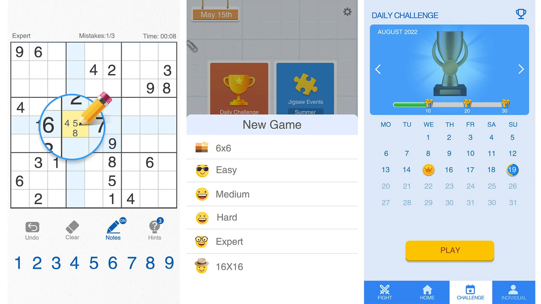Sudoku-Classic Brain Puzzle - Gameplay image of android game