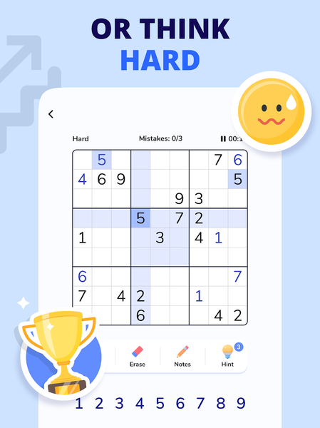 Sudoku - Classic Sudoku Game - Gameplay image of android game