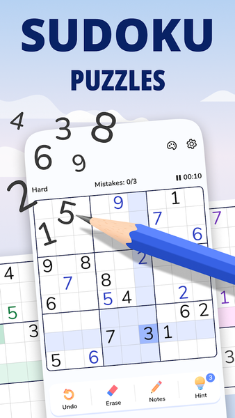 Sudoku Puzzle & Brain Games - Gameplay image of android game