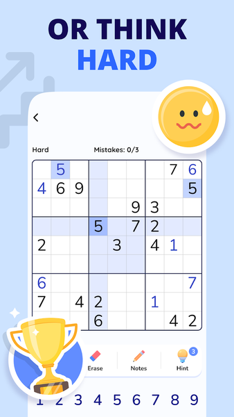 Sudoku - Classic Sudoku Game - Gameplay image of android game