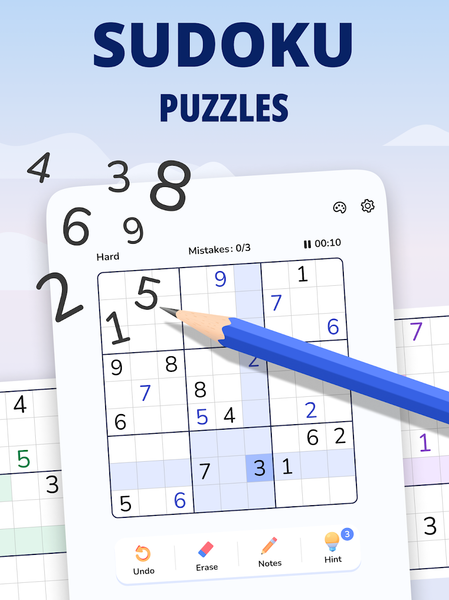Sudoku - Classic Sudoku Game - Gameplay image of android game