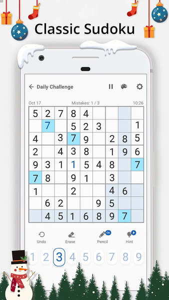 Sudoku Master - Sudoku Puzzles - Gameplay image of android game