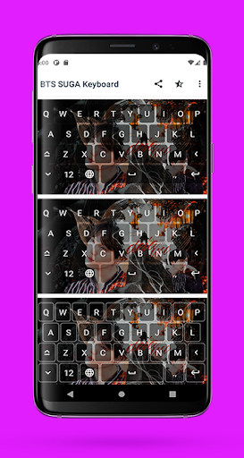 BTS Suga Keyboard Wallpaper - Image screenshot of android app