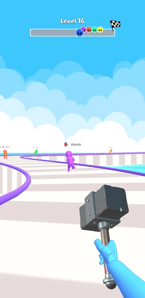 Hammer Race - Gameplay image of android game