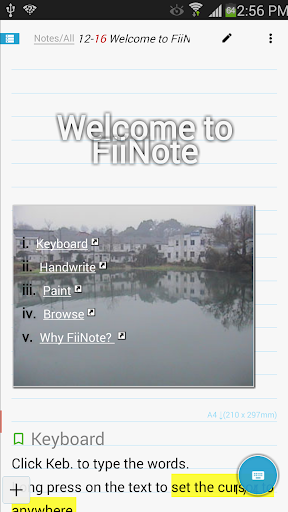 FiiWrite - عکس برنامه موبایلی اندروید