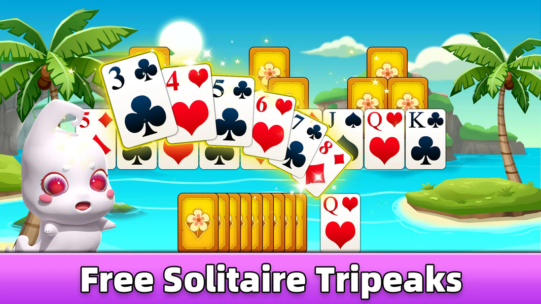 Solitaire TriPeaks - Card Game - عکس بازی موبایلی اندروید