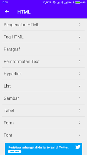 Belajar Pemrograman - Image screenshot of android app