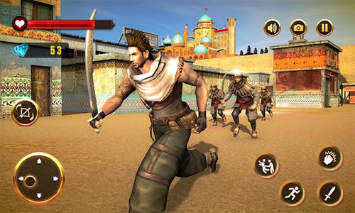 Sultan Assassin Sword Warrior Longbow Battle - Gameplay image of android game
