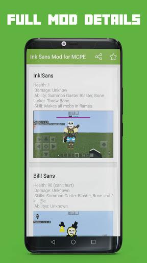 Ink Sans Mod for MCPE - Image screenshot of android app