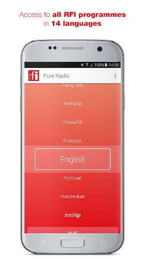 RFI Pure Radio - Podcasts - Image screenshot of android app