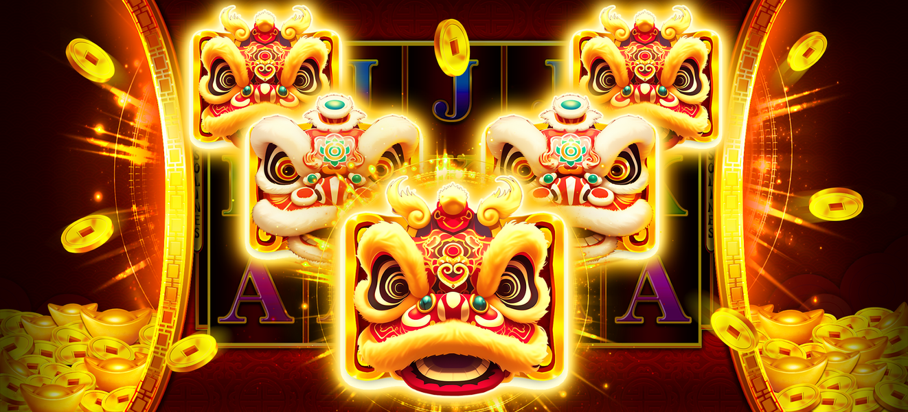 Dancing Lion Slots - Gameplay image of android game