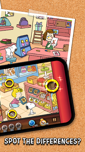 Snoopy Spot the Difference - Gameplay image of android game