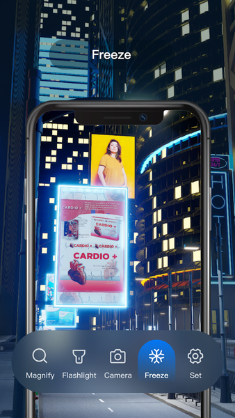 Magnifying Glass + Flashlight - عکس برنامه موبایلی اندروید