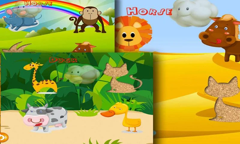 QCat Animal Puzzle - Gameplay image of android game