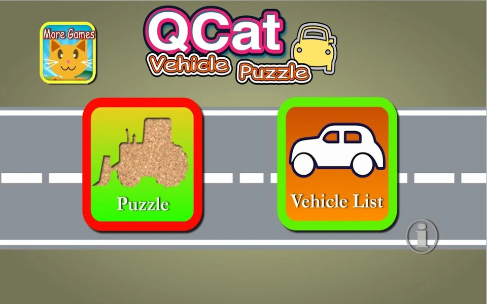 QCat Car Puzzle - Gameplay image of android game