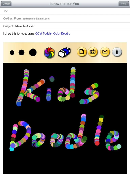 QCat - Toddler Color Doodle - Gameplay image of android game