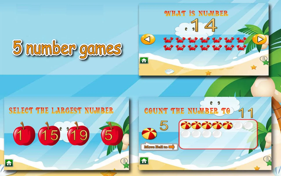 QCat - Number  Games - Gameplay image of android game