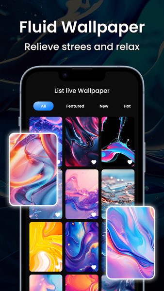Magic Fluid Live Wallpapers ۵D - عکس برنامه موبایلی اندروید